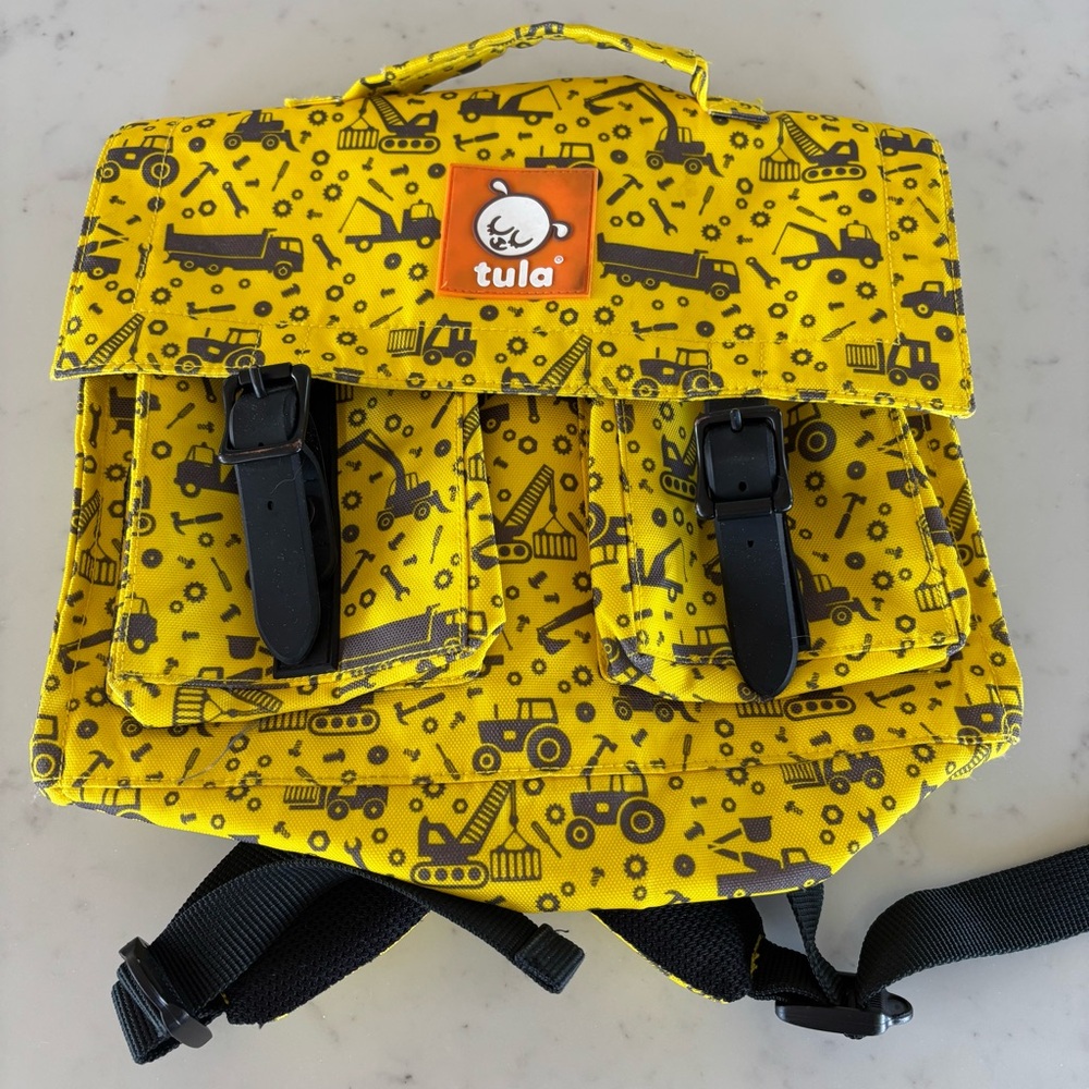 Tula‎ Yellow Construction Themed Backpack
